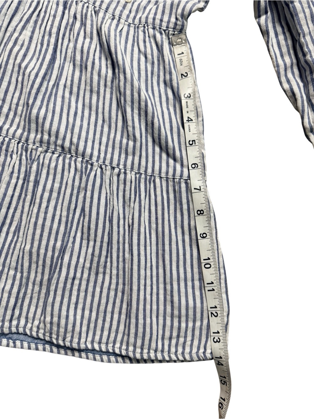 NWT Johnny Was Workshop Embroidered Stripe Tunic Top Small Boho Button Front - Picture 9 of 16